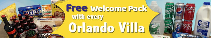 Free welcome pack with every Orlando Villa